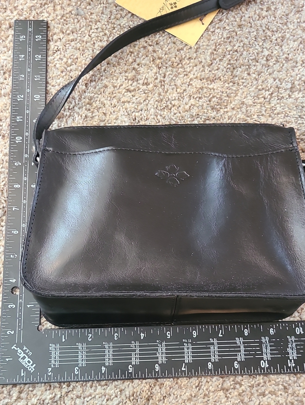 Patricia Nash Black Leather Crossbody Bag - Picture 7 of 7